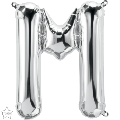 16 IN FOIL SILVER LETTER M AIR FILLED 1CTP