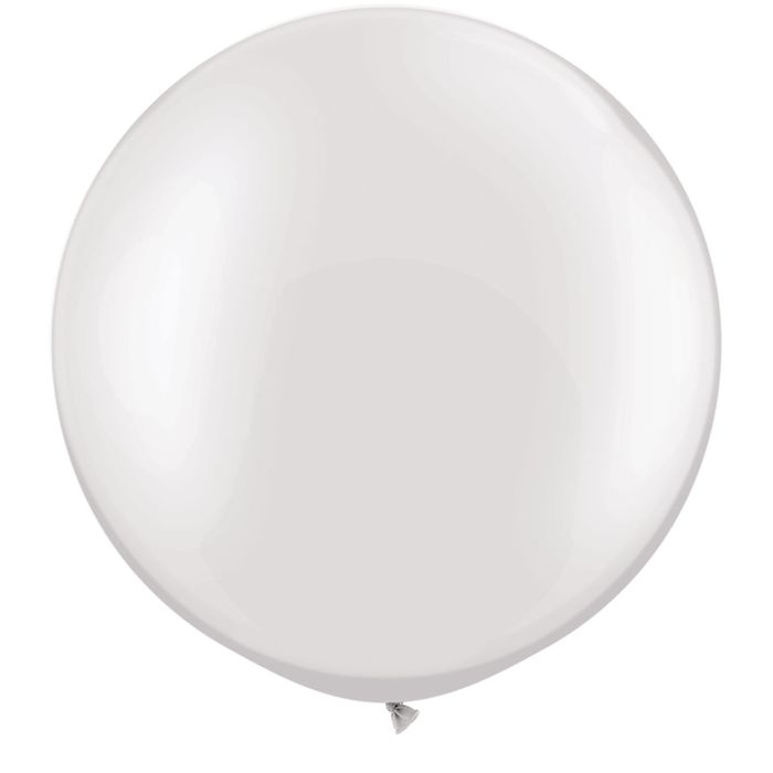 3 FT LATEX PLAIN RND PRL WHITE 2CTP