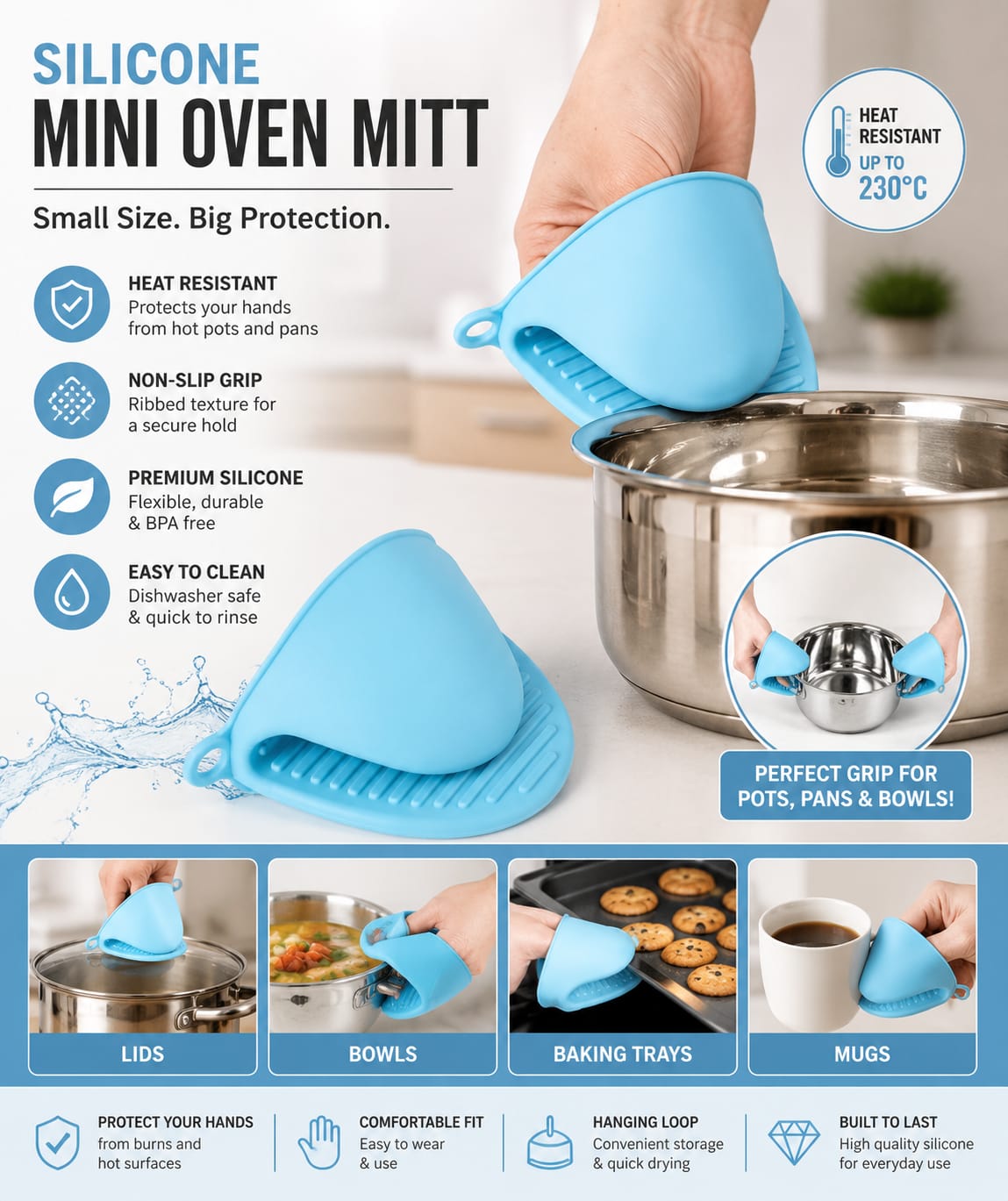 Silicone Oven Mitts