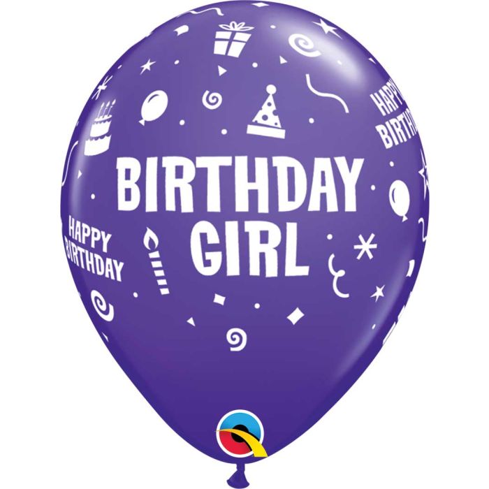 11 INCH LATEX RND SPECIAL AST PRT BDY GIRL 50CTP