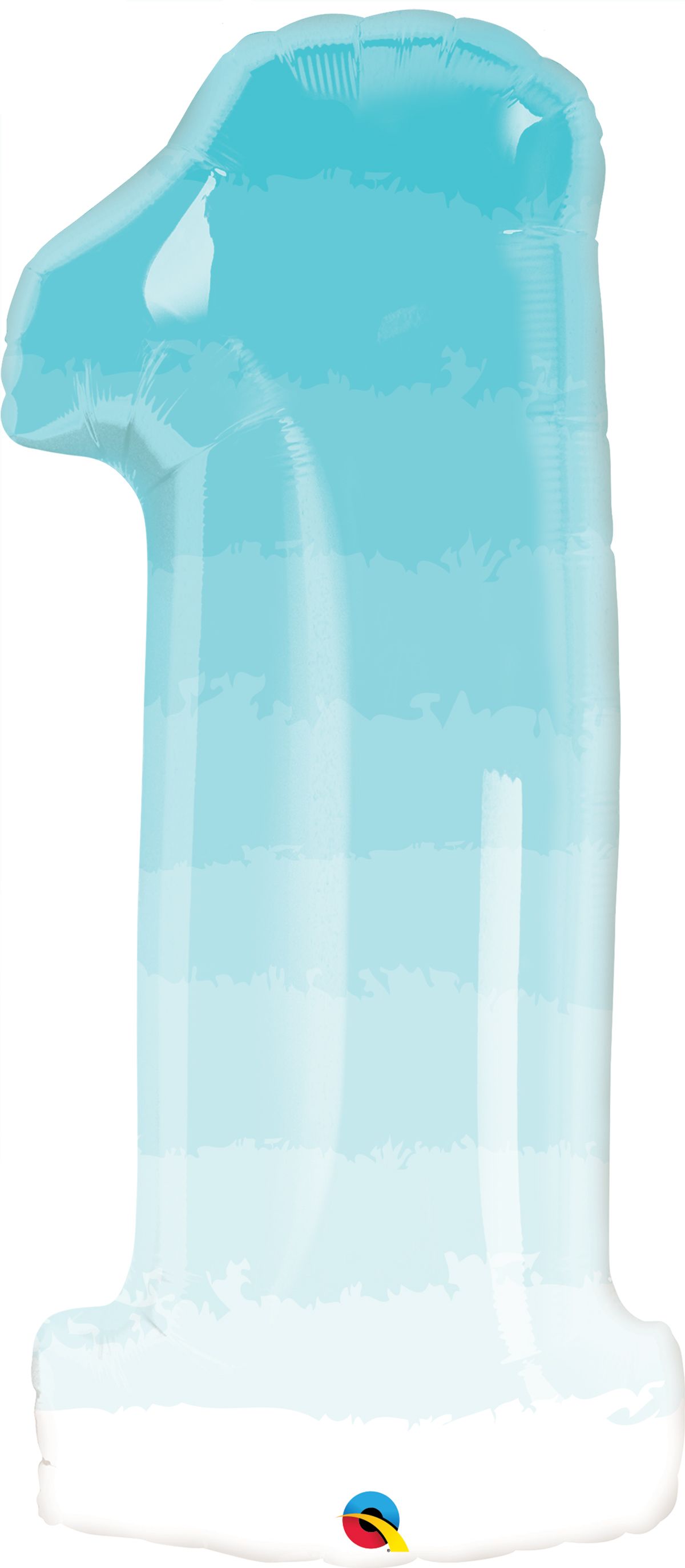 38 INCH FOIL NUMBER ONE BLUE OMBRE 1CTP
