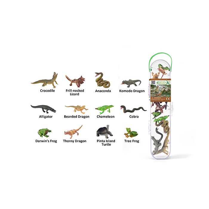 Collecta Box Of Mini Reptiles & Amphibians