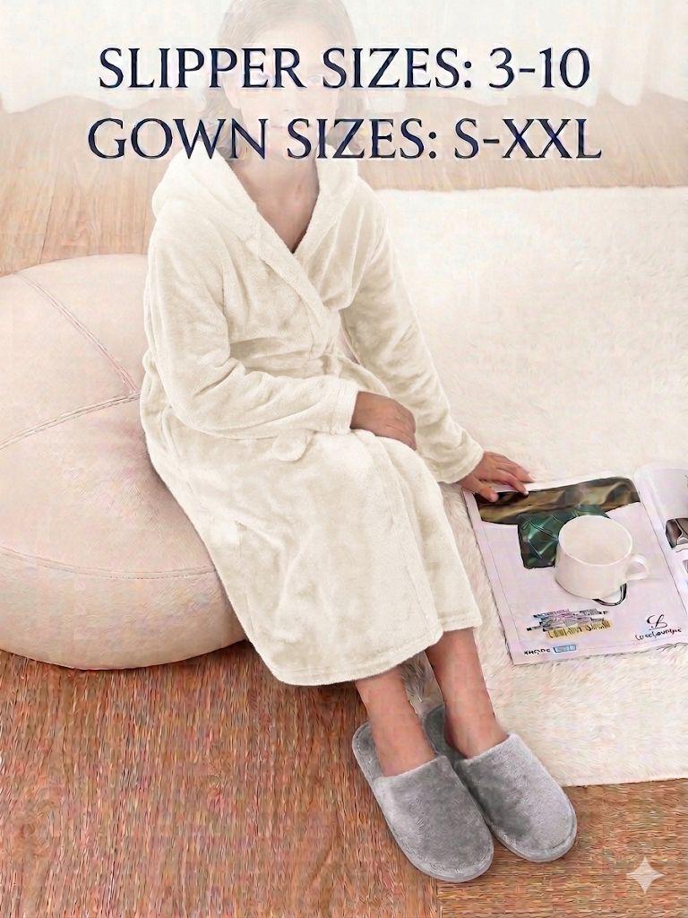 Gown And Slipper Combo