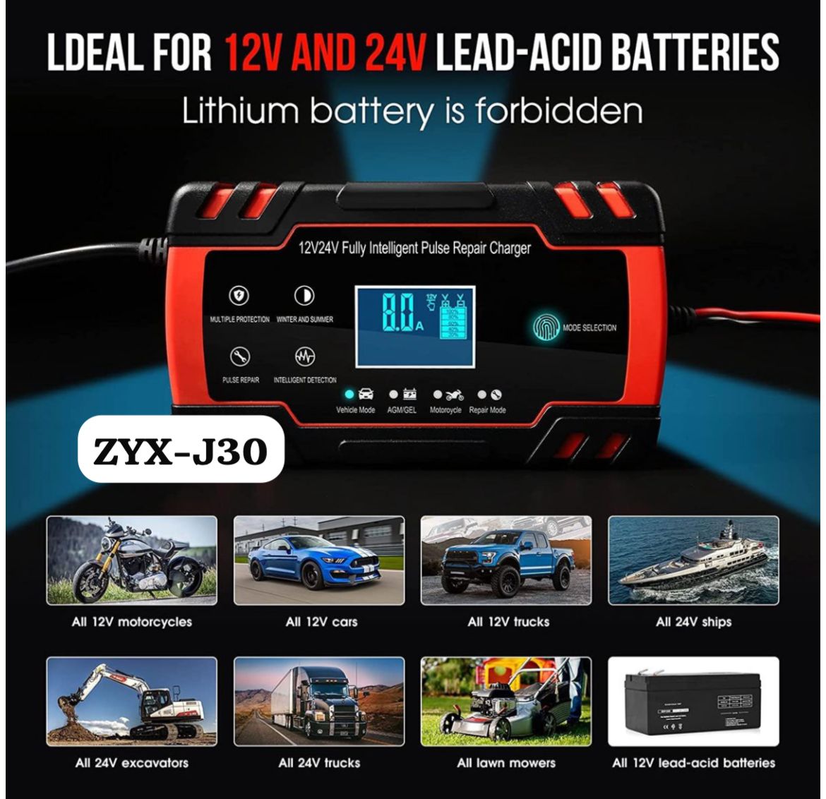 12V-24V Battery Charger
