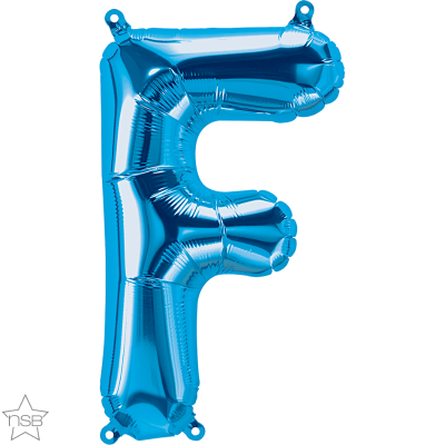 34 INCH FOIL BLUE LETTER F 1CTP