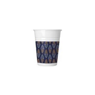 NEON PLASTIC CUPS 200ML 8CT