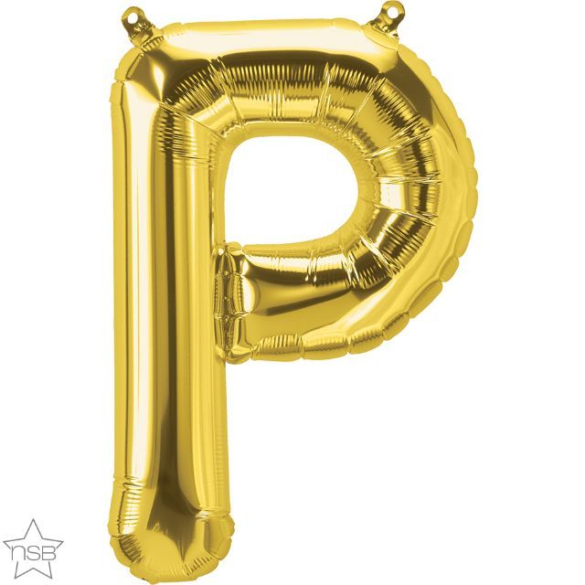 34 INCH FOIL GOLD LETTER P 1CTP