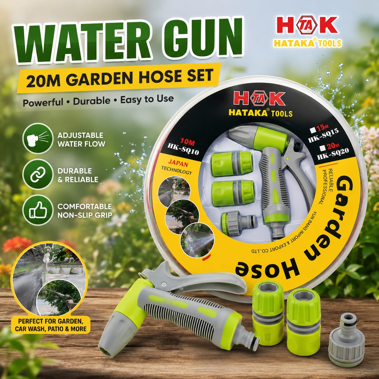 Garden Hose Kit with 20m Hose