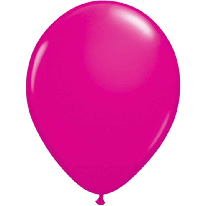 5 INCH LATEX PLAIN RND WILD BERRY 100CTP