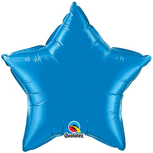 20 INCH FOIL STAR ST SAPPHIRE BLUE PLAIN 1CTL