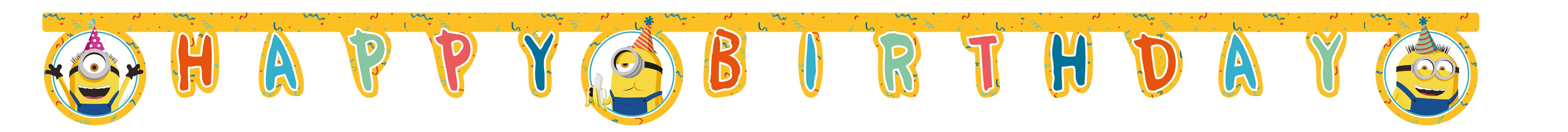 Minions Rog Happy Birthday Die-Cut Banner 1ctp