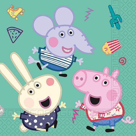 PEPPA PIG MESSY PLAY 2PLY PNAPKINS 33X33CM 20CT