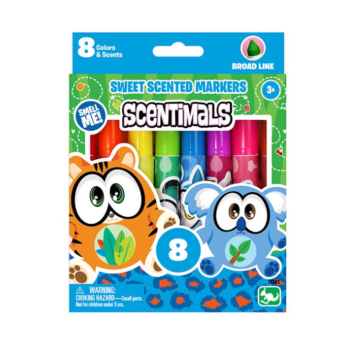 Scentimals Stationery 8 Broadline Scented Markers