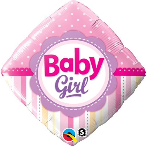 18 INCH FOIL BABY G DOT&STRIPE DIA 1CTP