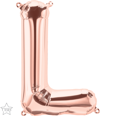 16 IN FOIL ROSE GOLD LETTER L AIR FILLED 1CTP