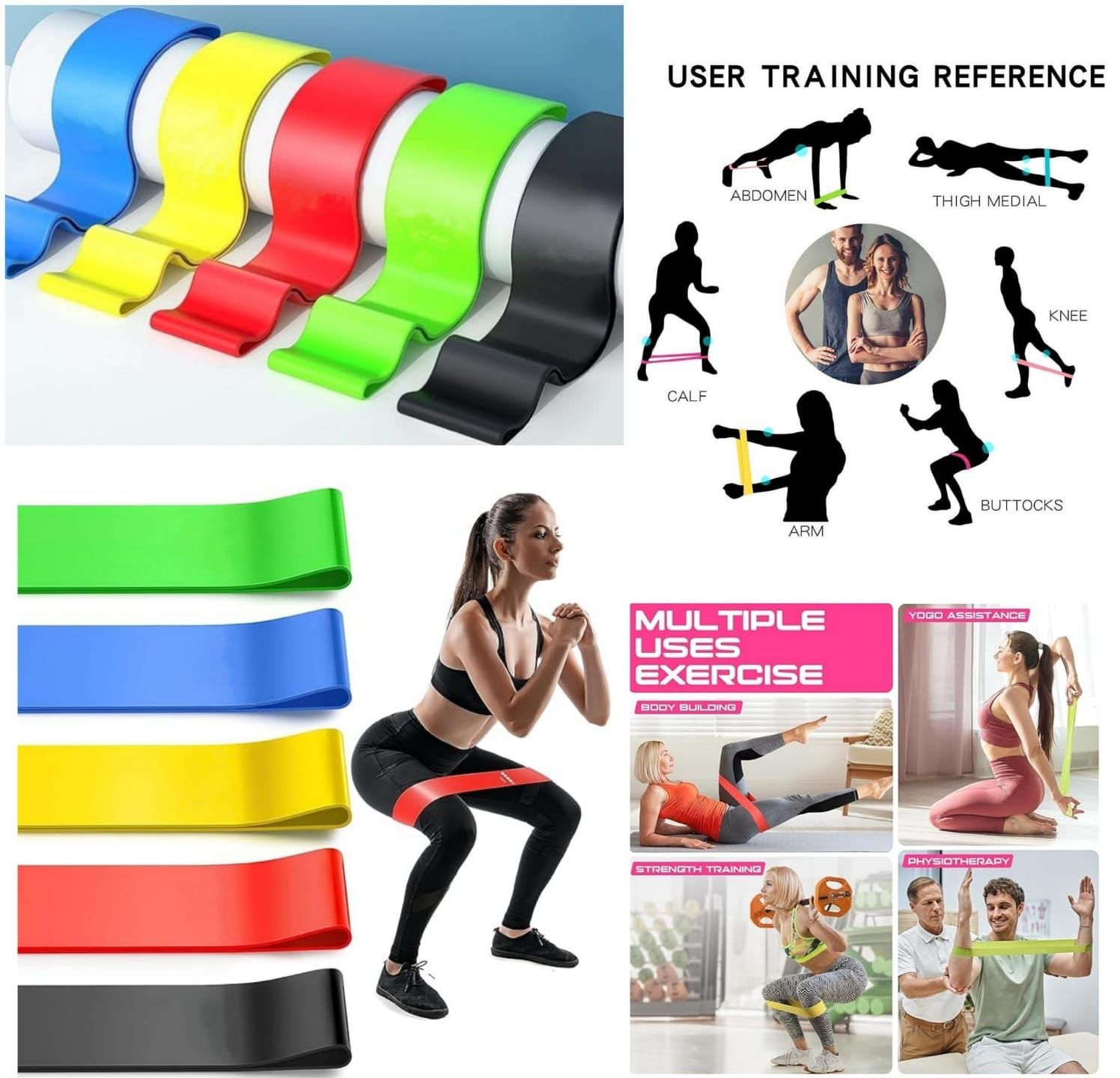 5pc Excercise Resistant Belt Set