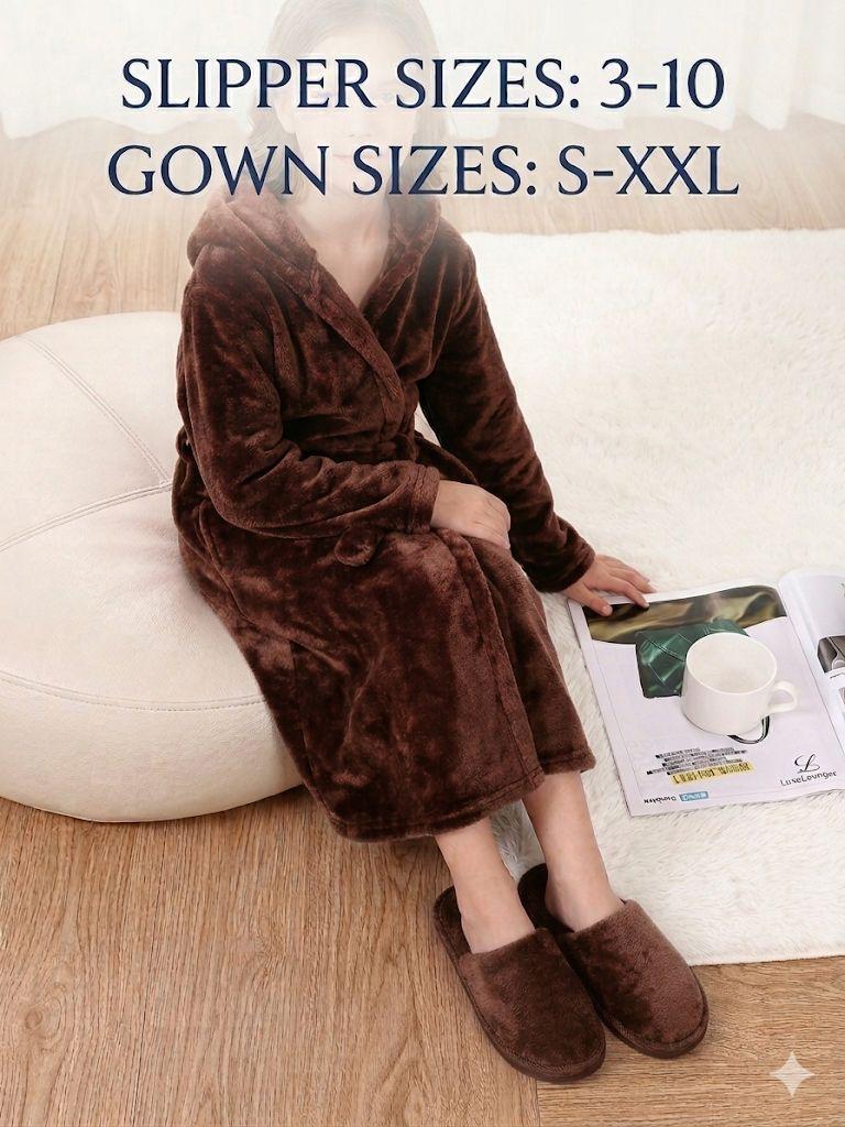 Gown And Slipper Combo