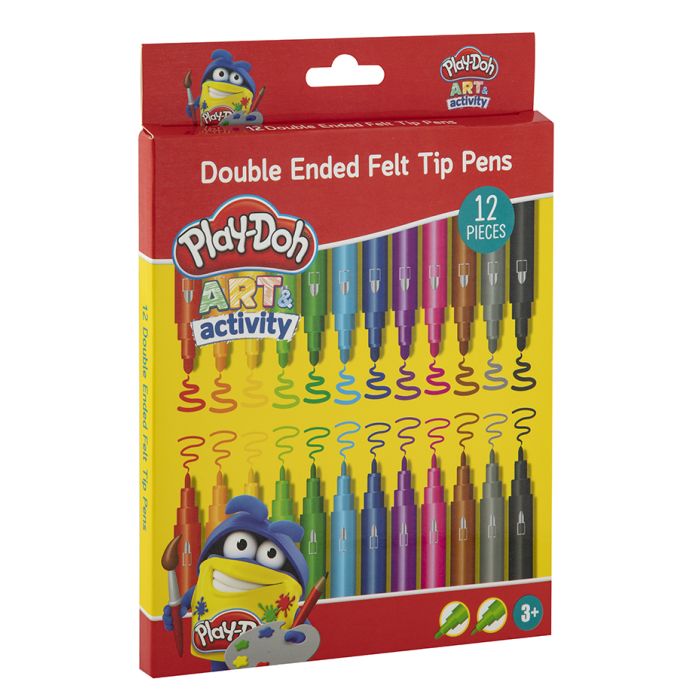 Playdoh 12 Double Ended Felt Tip Pens