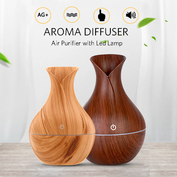 130ml Wooden Vase Humidifier