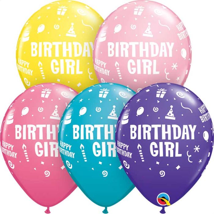 11 INCH LATEX RND SPECIAL AST PRT BDY GIRL 50CTP