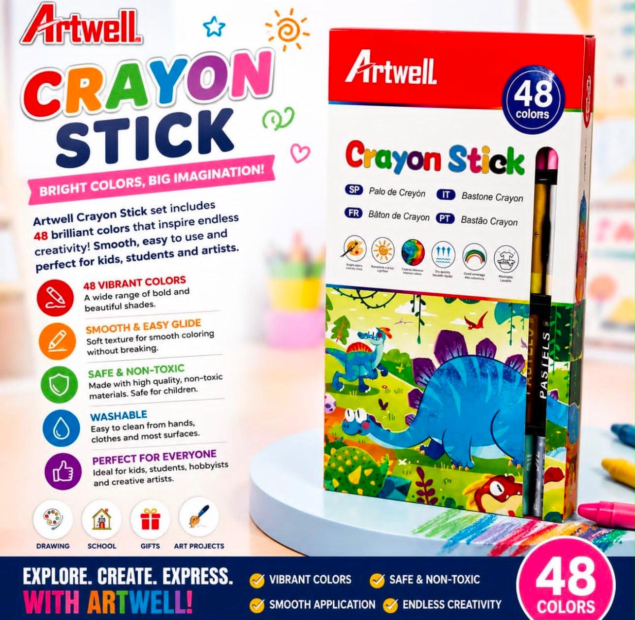 48PC Crayon Stick