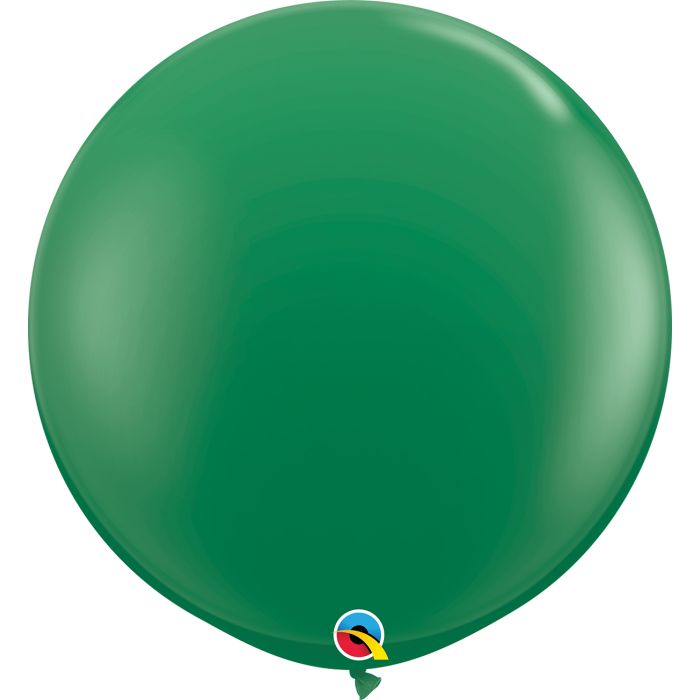 3 FT LATEX PLAIN RND GREEN 2CTP