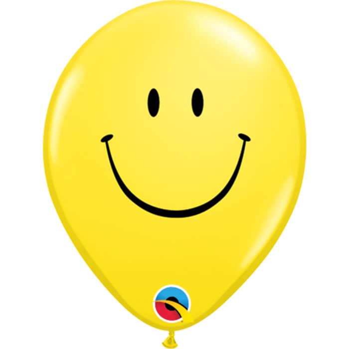 5 INCH LATEX SMILE FACE 100CTP