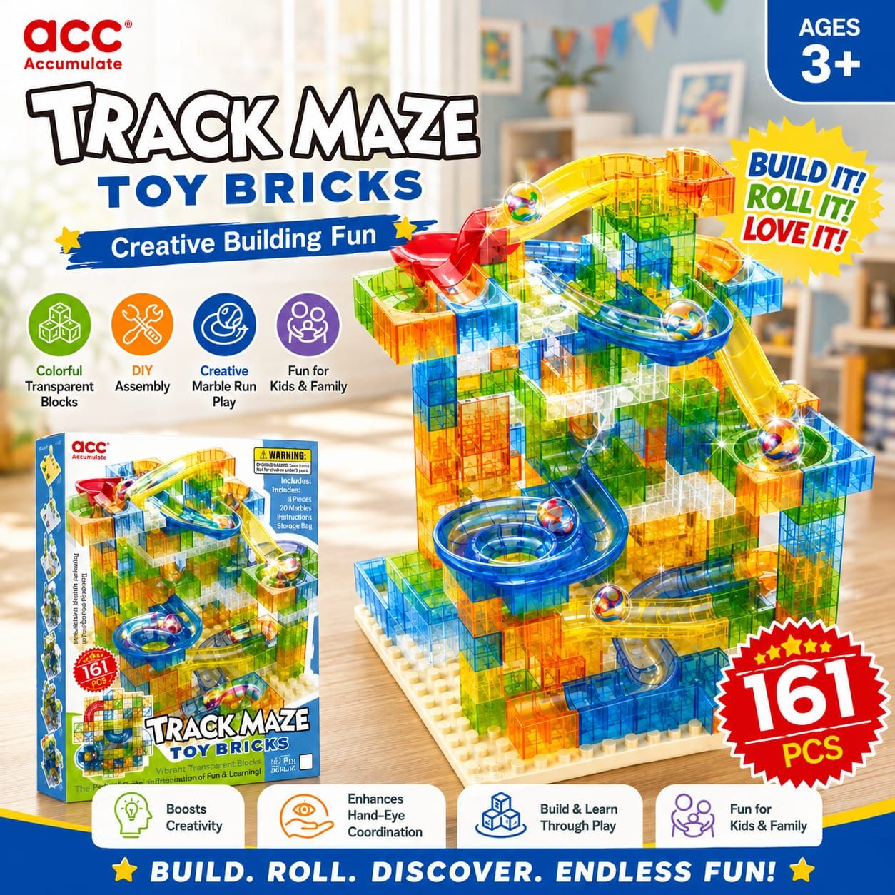 161 Piece Track Maze