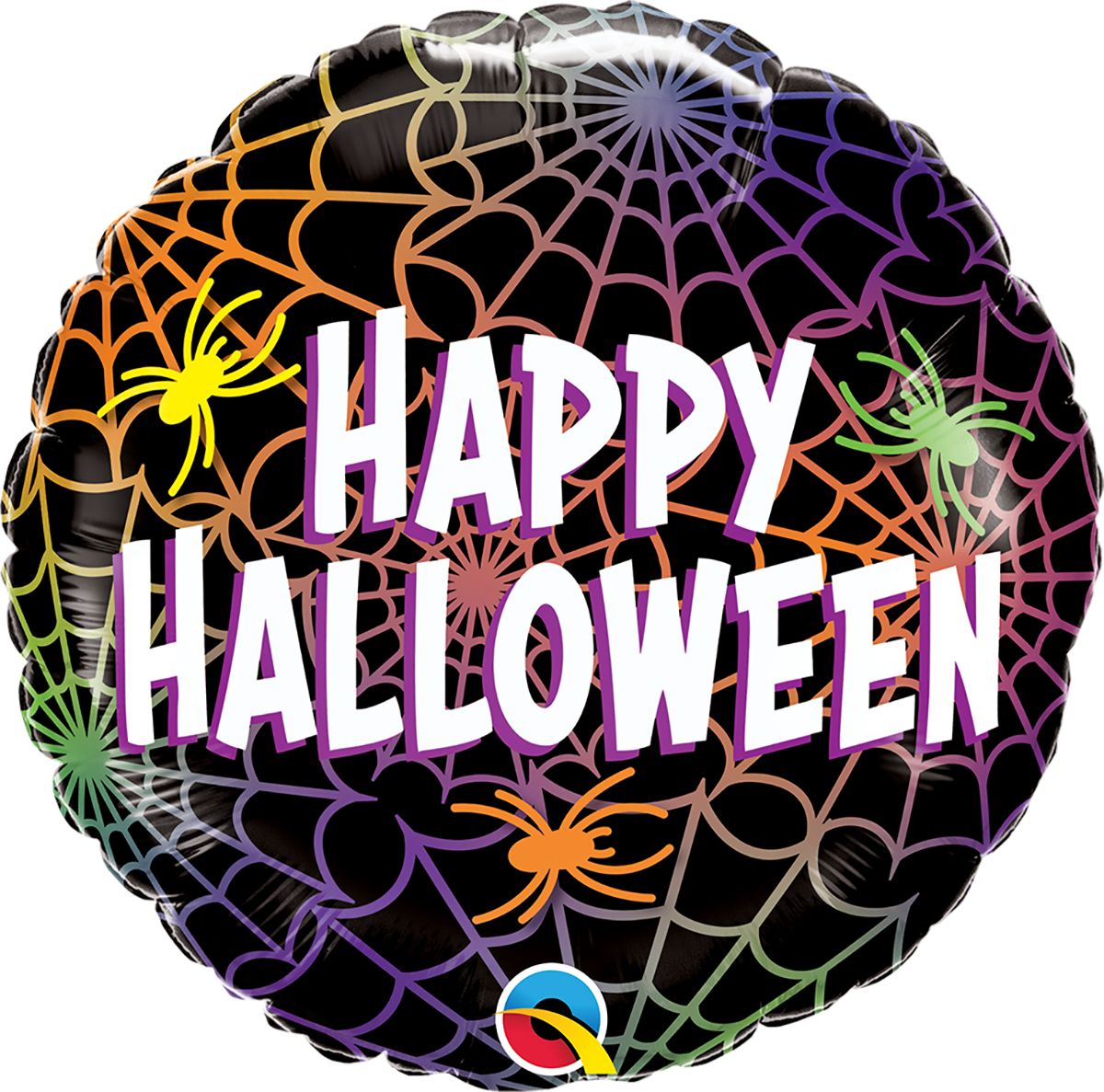 18 INCH FOIL HALLOWEEN SPIDERS AND WEBS 1CTP