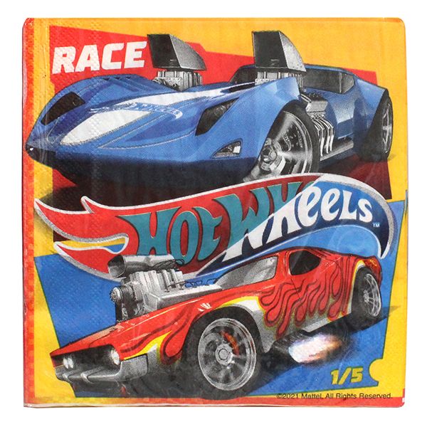 HOT WHEELS-TWO-PLY PAPR NAPKIN 33X33CM 20CT