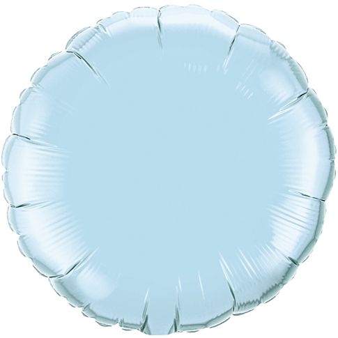 18 INCH FOIL PEARL LT BLUE PLAIN 1CTL