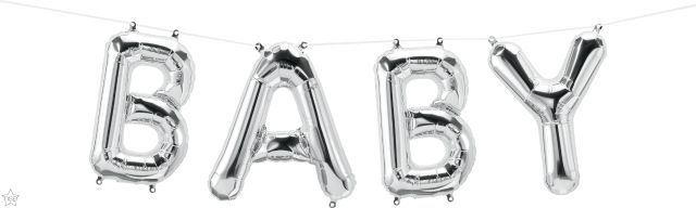 16 INCH FOIL BABY SILVER KIT AIR FILLED 1CTP