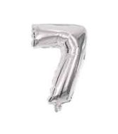 37 INCH AIR-HELIUM SILVER FOIL BALLOON 7 1CTP