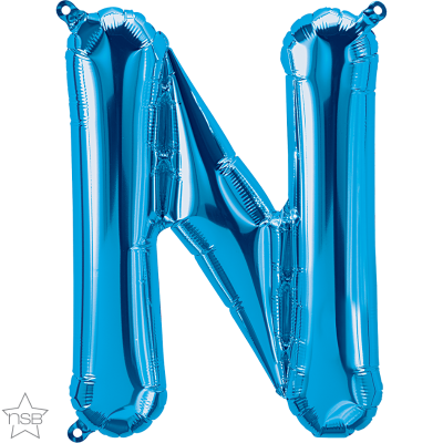 16 IN FOIL BLUE LETTER N AIR FILLED 1CTP