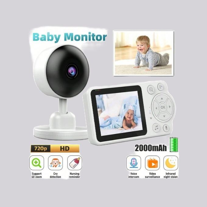 Baby Monitor with Video, Audio & Temperature Detection