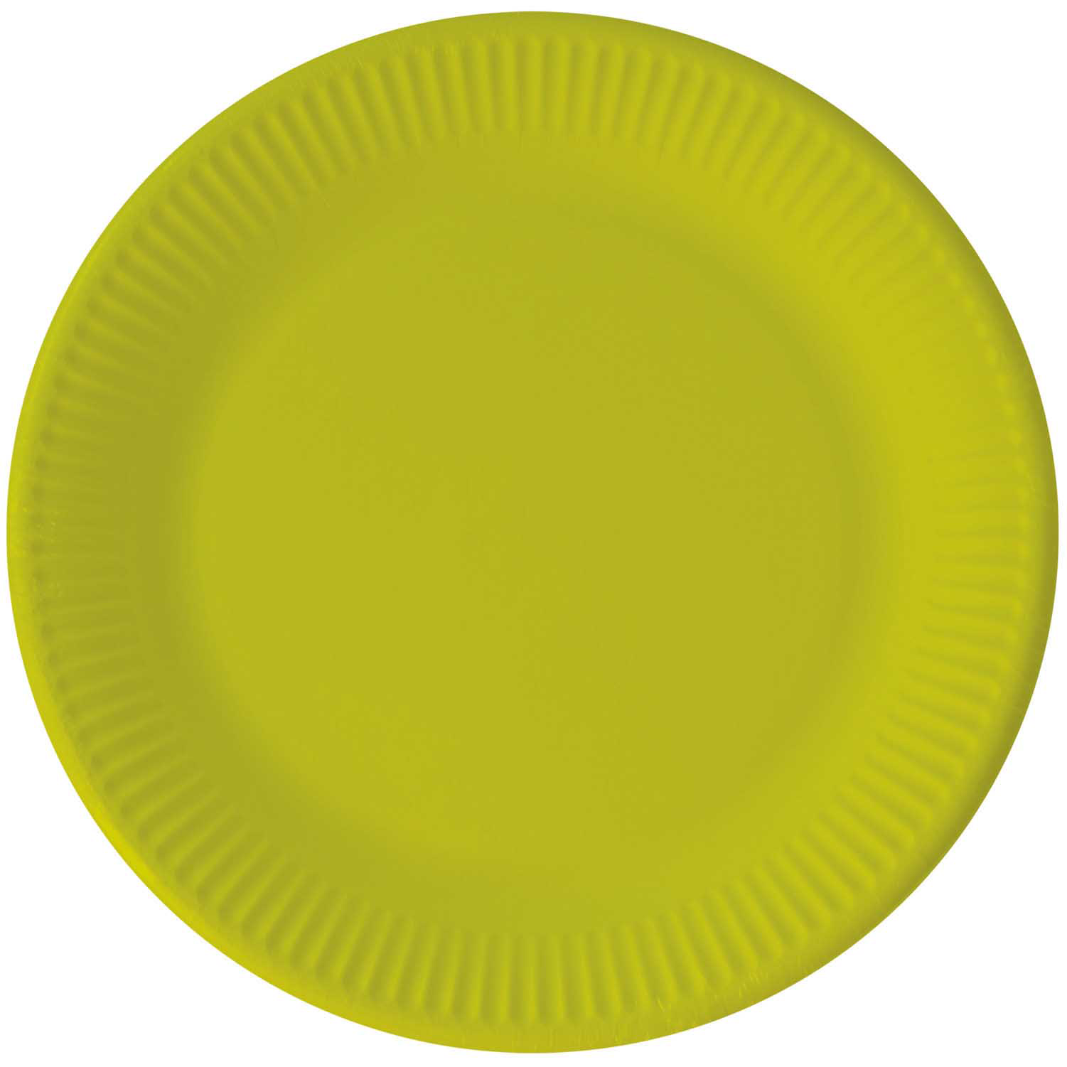 SOLID LIME GREEN PAPER PLATES LARGE 23CM 8CT
