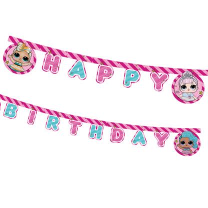 LOL GLITTERRATI DIE-CUT BANNER ( 9 FLAGS )1CT