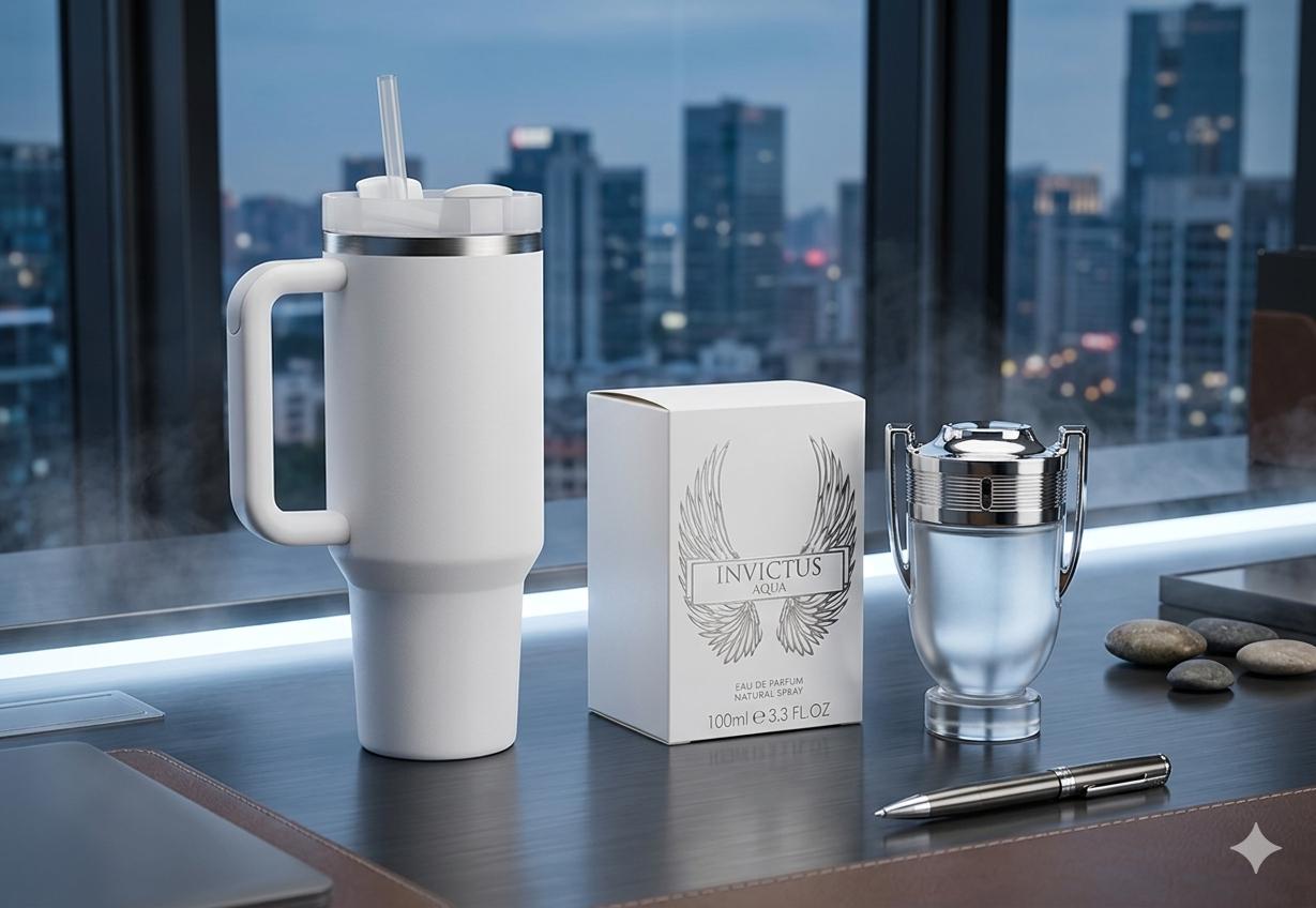 White Invictus Men's Refresher Combo