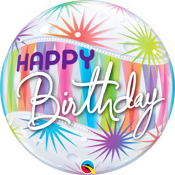 22 INCH SINGLE BUBBLE BDAY SORBET STARBLAST 1CTP