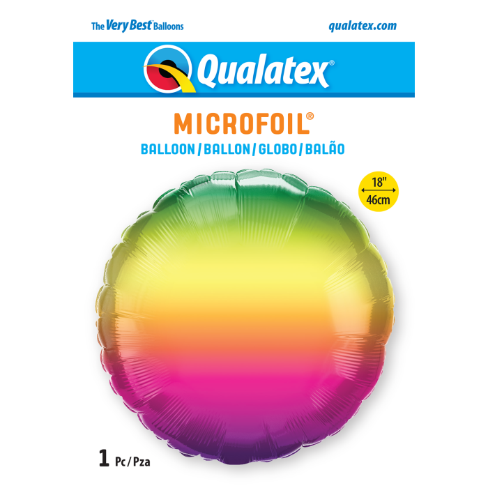 18 INCH FOIL RND VIBRANT OMBRE 1 CTP