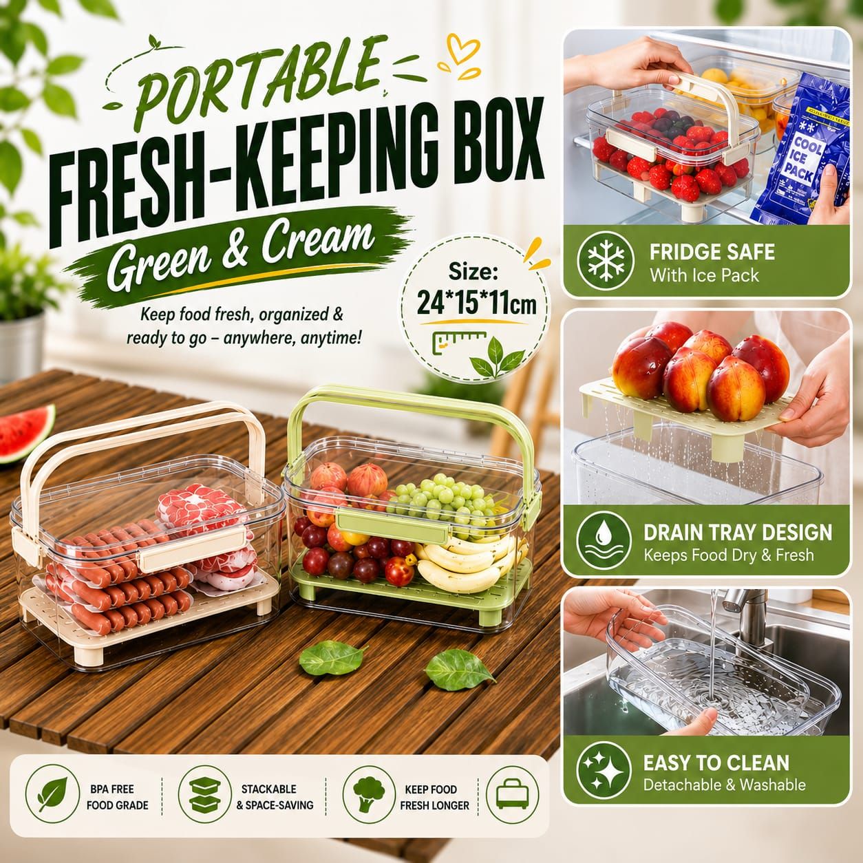 Fresh Keeping Box With Ice Pack