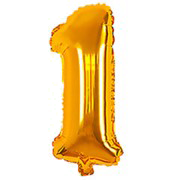 12 INCH AIRFILLED GOLD FOIL BALLOON 1 1CTP