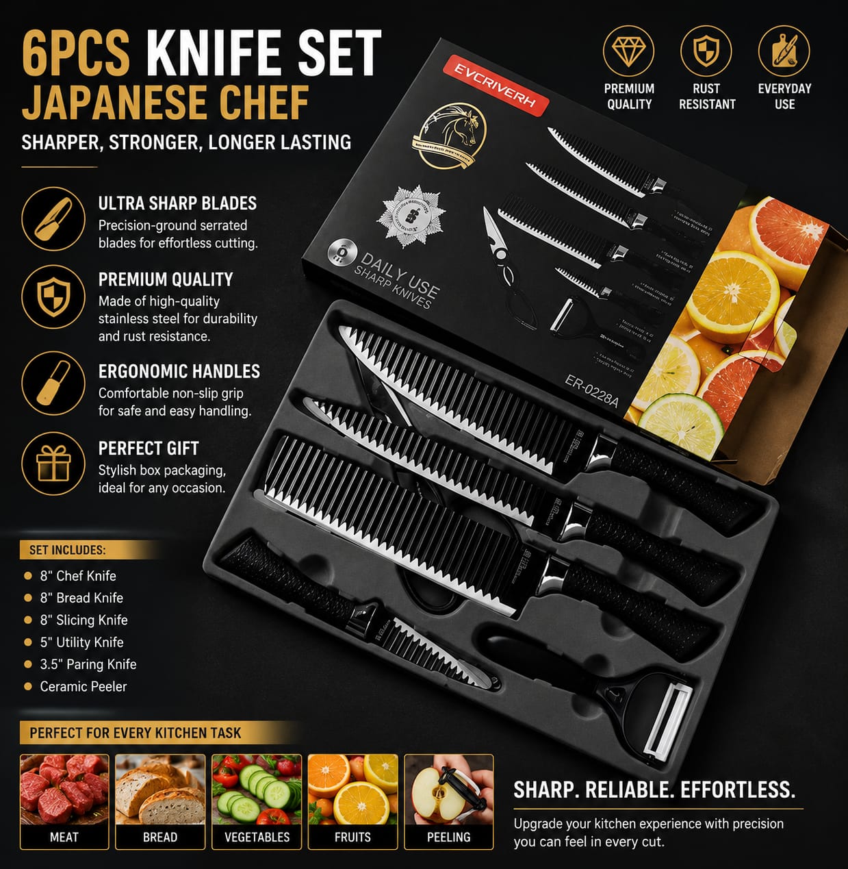 Japanese Knife Set