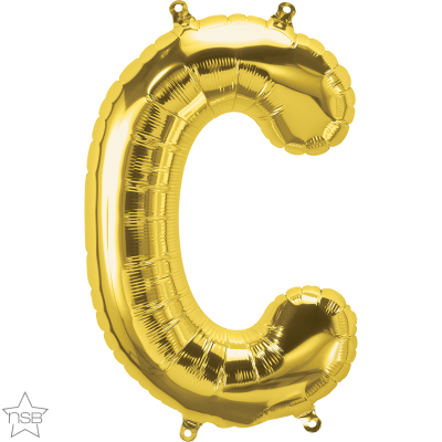 34 INCH FOIL GOLD LETTER C 1CTP
