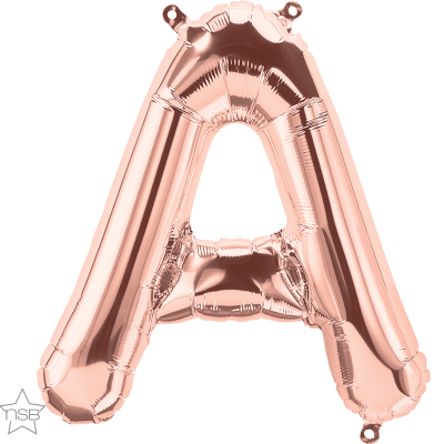 16 IN FOIL ROSE GOLD LETTER A AIR FILLED 1CTP