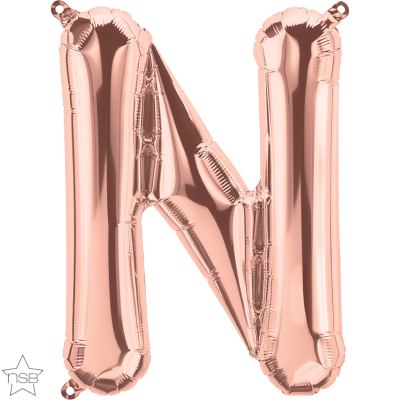 16 IN FOIL ROSE GOLD LETTERS AIR FILLED 1CTP