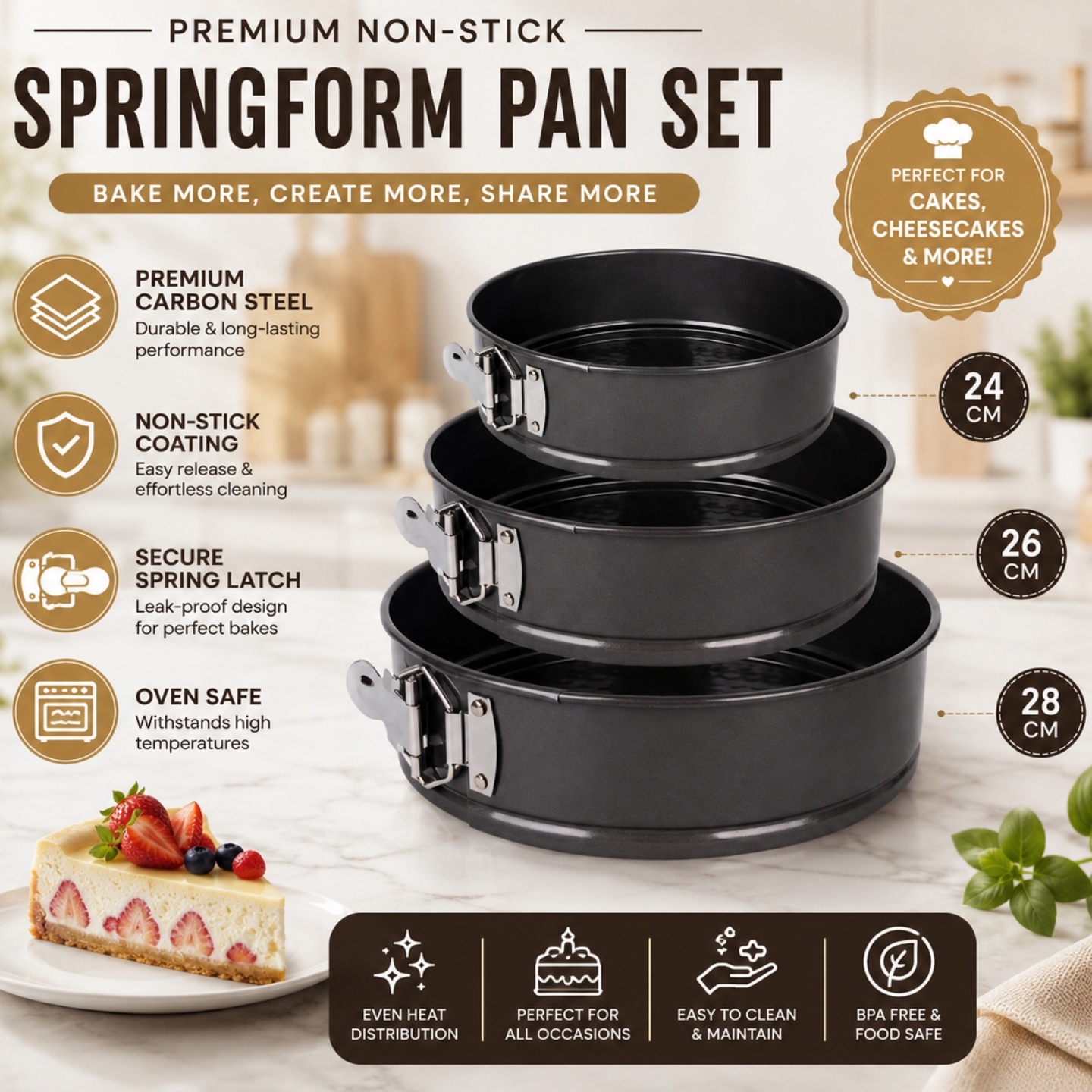 Round Springform Pan Set