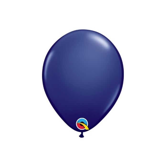 5 INCH LATEX PLAIN RND NAVY BLUE 100CTP