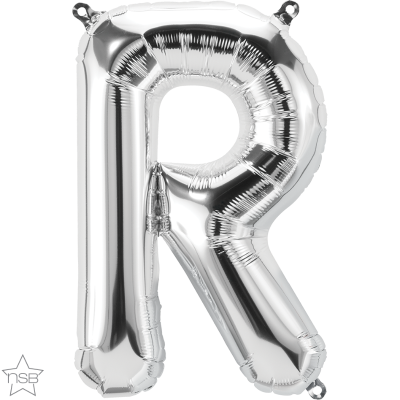 34 INCH FOIL SILVER LETTER R 1CTP