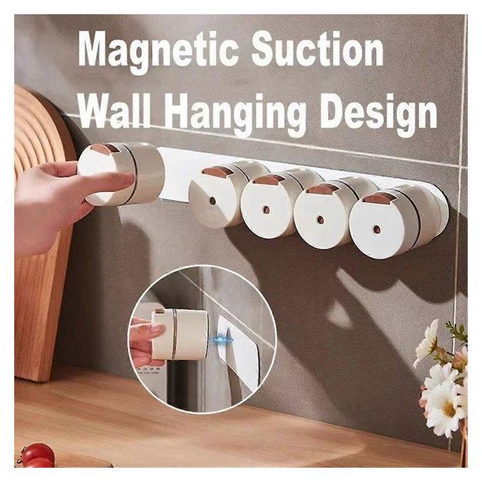 Wall Mounted Magnetic Spice Rack